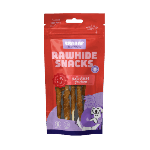 Braaaf Rawhide Roll Sticks Kip - 8 st.