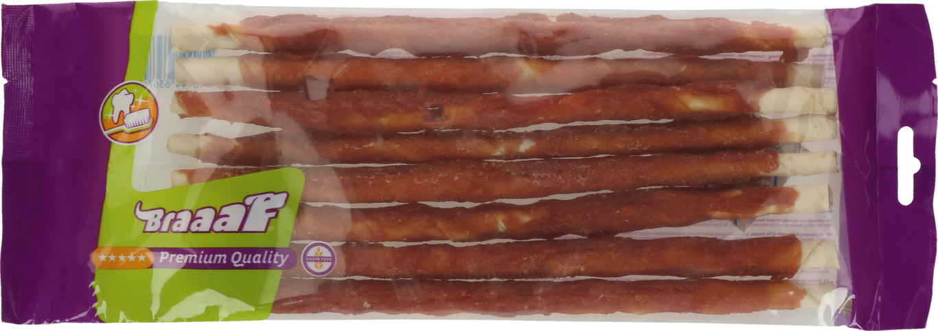 Braaaf Rawhide Twister Eend (8 st.) - 25 cm 2025 Braaaf Rawhide Twister Eend (8 st.) - 25 cm