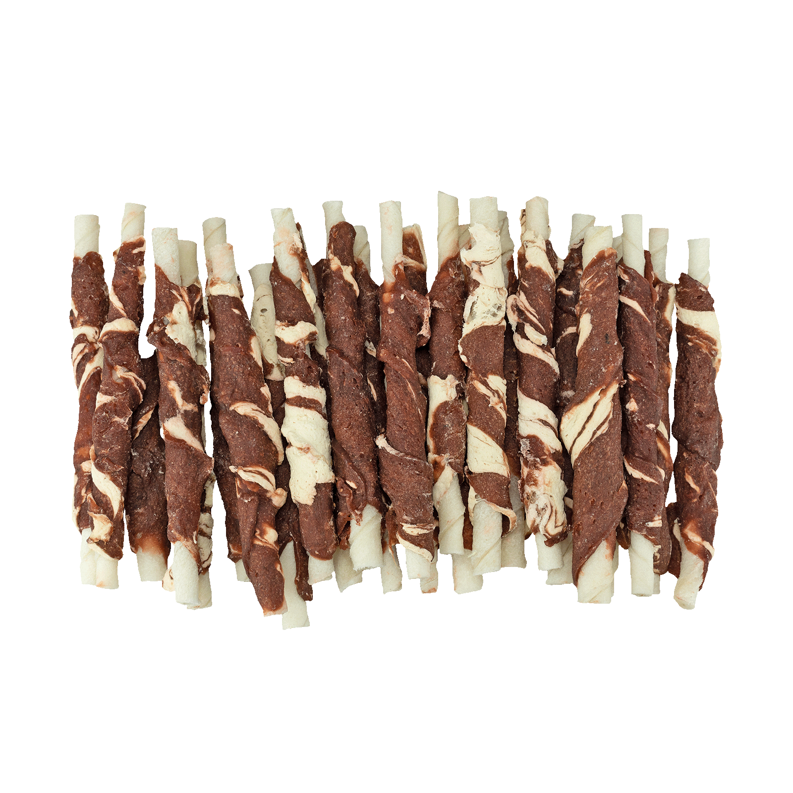 Braaaf Rawhide Roll Sticks Lam & Vis - 25 st. 2025 Braaaf Rawhide Roll Sticks Lam & Vis - 25 st. - Afbeelding 3