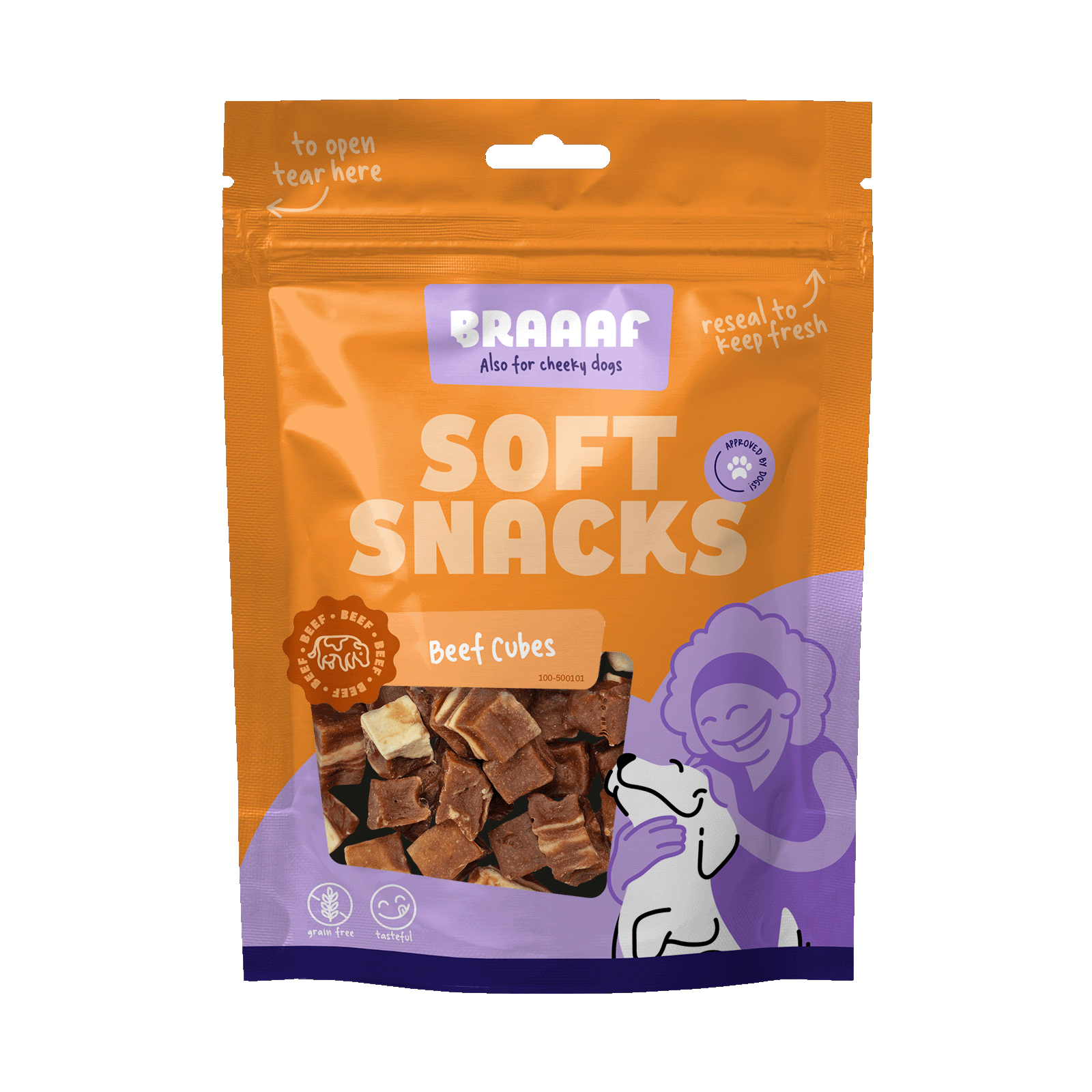 Braaaf Soft Snack Cubes - Rund & Vis 2025 Braaaf Soft Snack Cubes - Rund & Vis