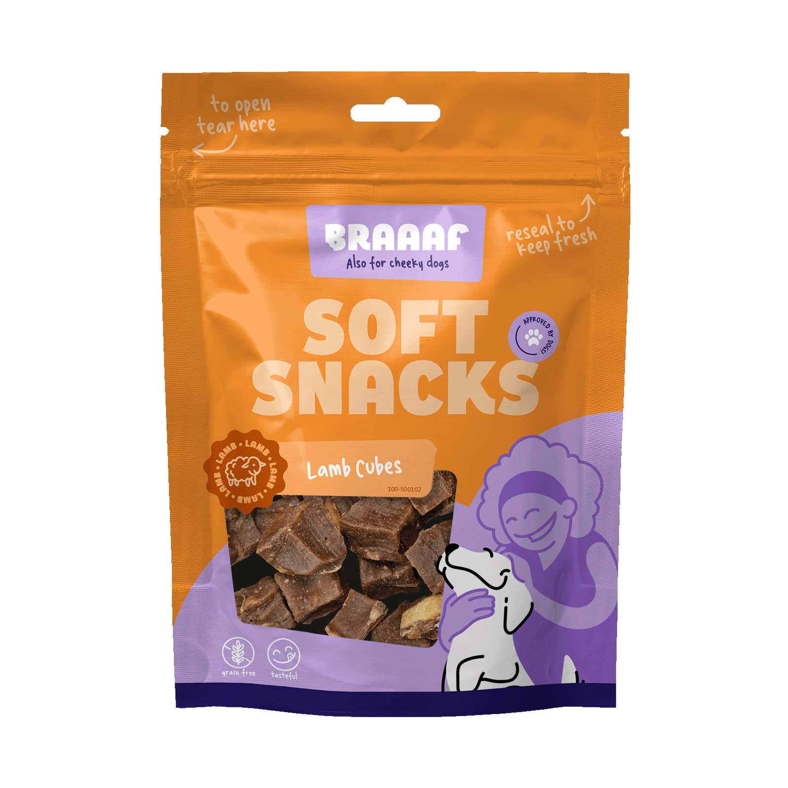Braaaf Soft Snack Cubes - Lam & Vis 2025 Braaaf Soft Snack Cubes - Lam & Vis