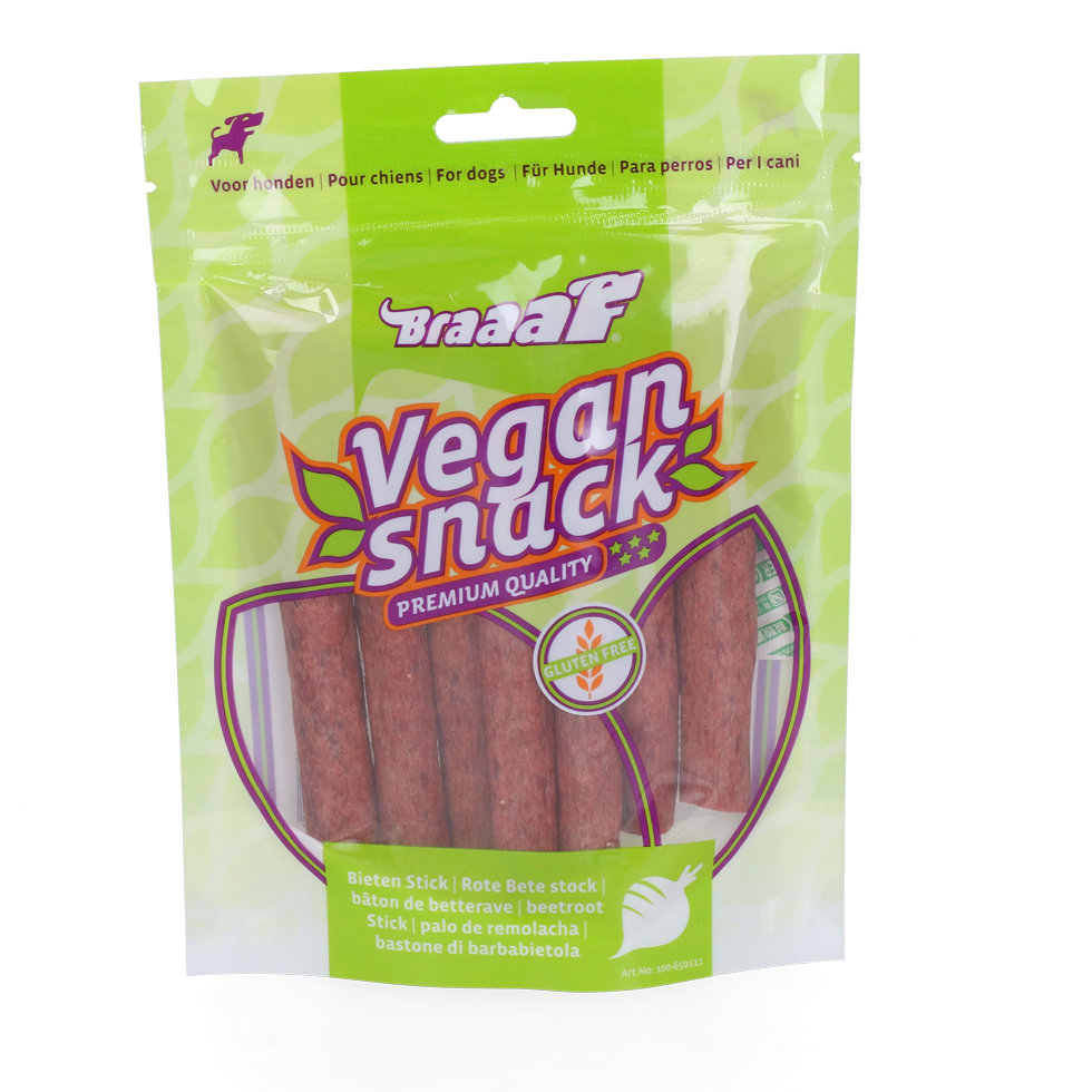 Braaaf Vegan Snack Rode Biet Stick - 12 cm 2025 Braaaf Vegan Snack Rode Biet Stick - 12 cm - Afbeelding 4