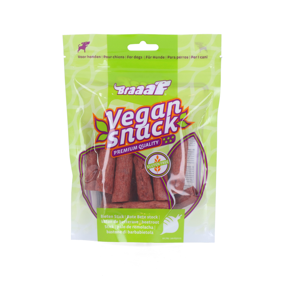 Braaaf Vegan Snack Rode Biet Stick - 6 cm 2025 Braaaf Vegan Snack Rode Biet Stick - 6 cm - Afbeelding 3