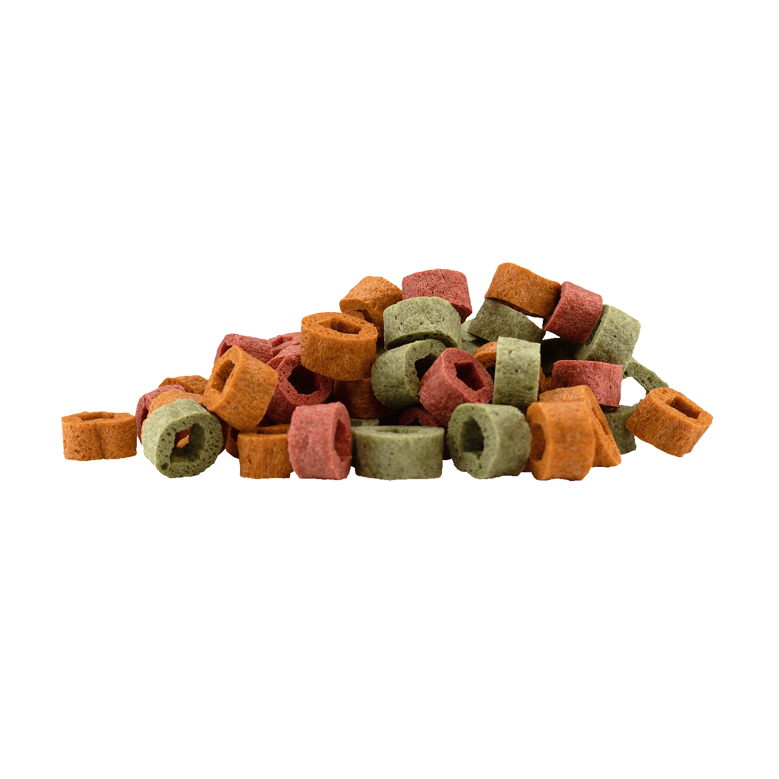 Braaaf Vegan Snack Mixed Hoops Spinach Pumpkin Beetroot - 1 cm 2025 Braaaf Vegan Snack Mixed Hoops Spinach Pumpkin Beetroot - 1 cm - Afbeelding 2