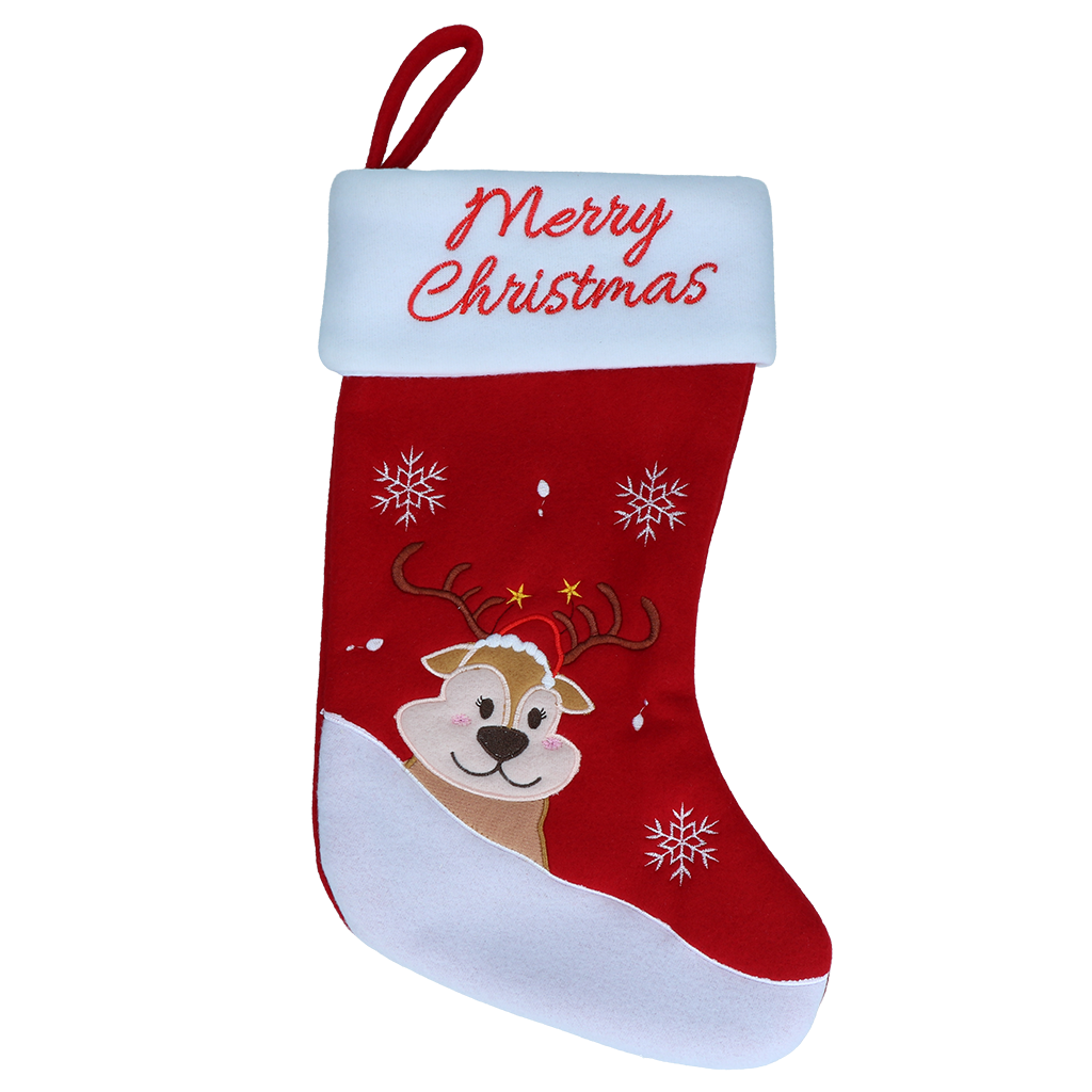 Kerstsokken Christmas Stocking Reindeer 2025 Kerstsokken Christmas Stocking Reindeer