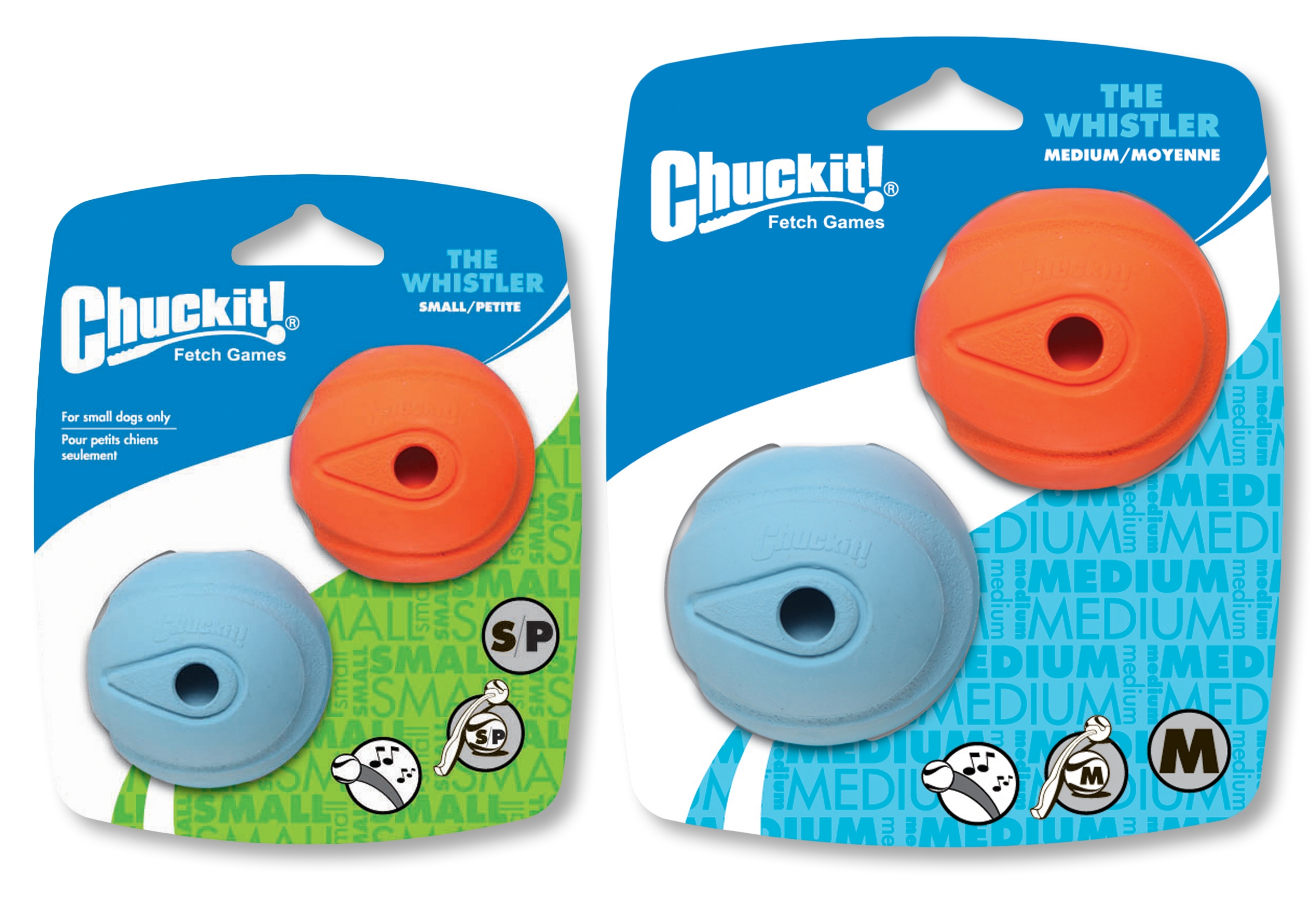 Chuckit! The Whistler M (2-pack) 2025 Chuckit! The Whistler M (2-pack) - Afbeelding 2