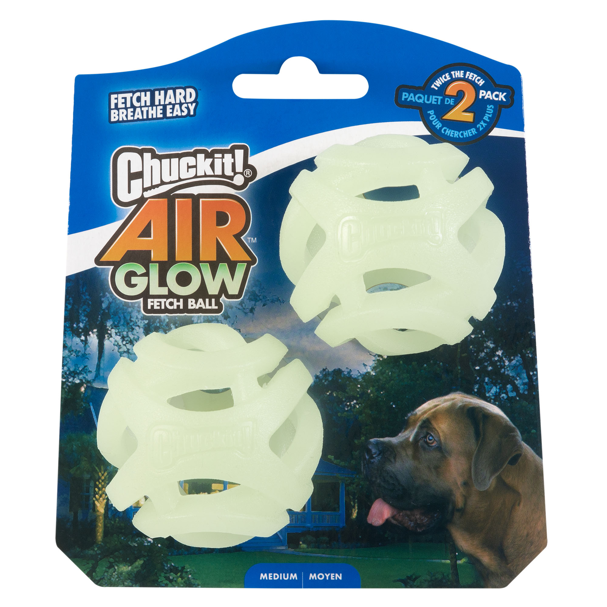 Chuckit! Air Glow Fetch Ball M (2-pack) 2025 Chuckit! Air Glow Fetch Ball M (2-pack)