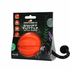 Dog Comets Swift Tuttle Met Touw Oranje
