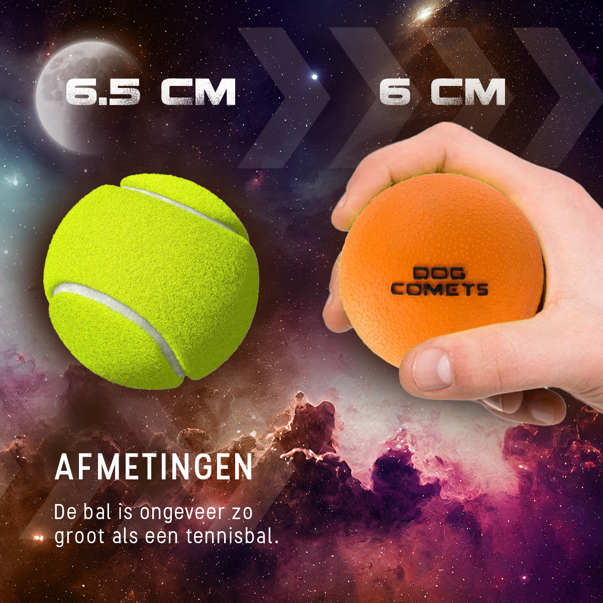 Dog Comets Stardust Oranje M 2025 Dog Comets Stardust Oranje M - Afbeelding 6