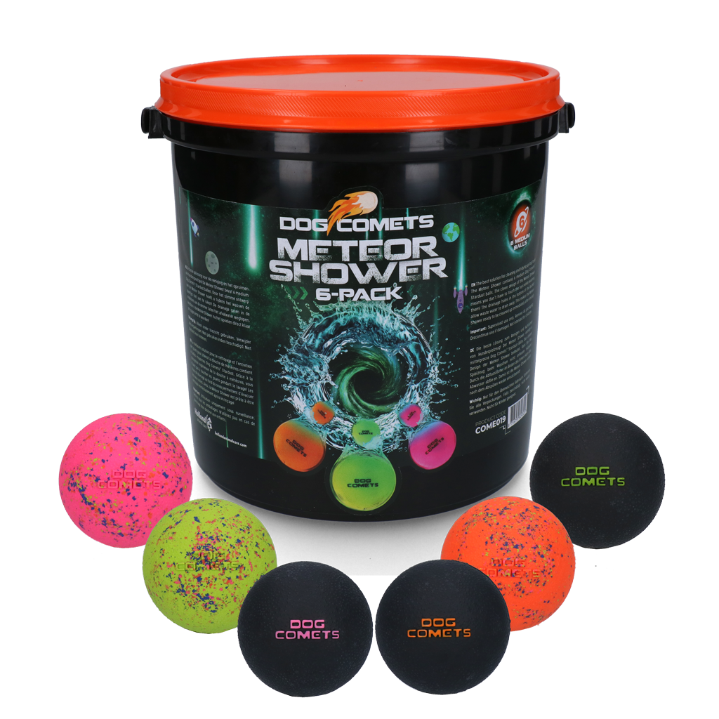 Dog Comets Meteor Shower (Emmer met 6 M Stardust ballen) 2025 Dog Comets Meteor Shower (Emmer met 6 M Stardust ballen)