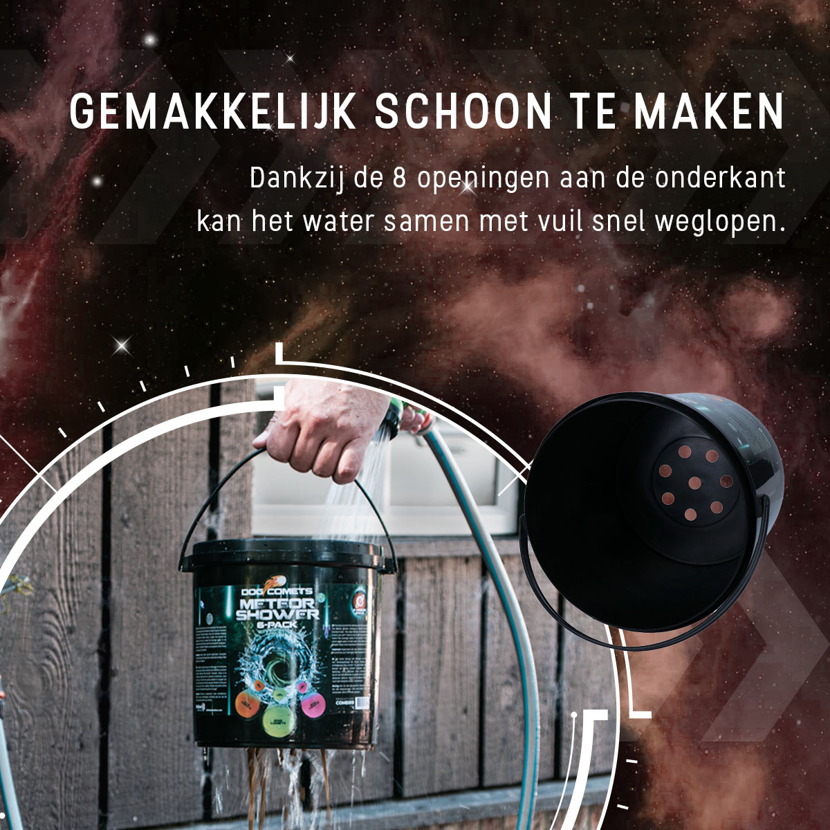 Dog Comets Meteor Shower (Emmer met 6 M Stardust ballen) 2025 Dog Comets Meteor Shower (Emmer met 6 M Stardust ballen) - Afbeelding 4