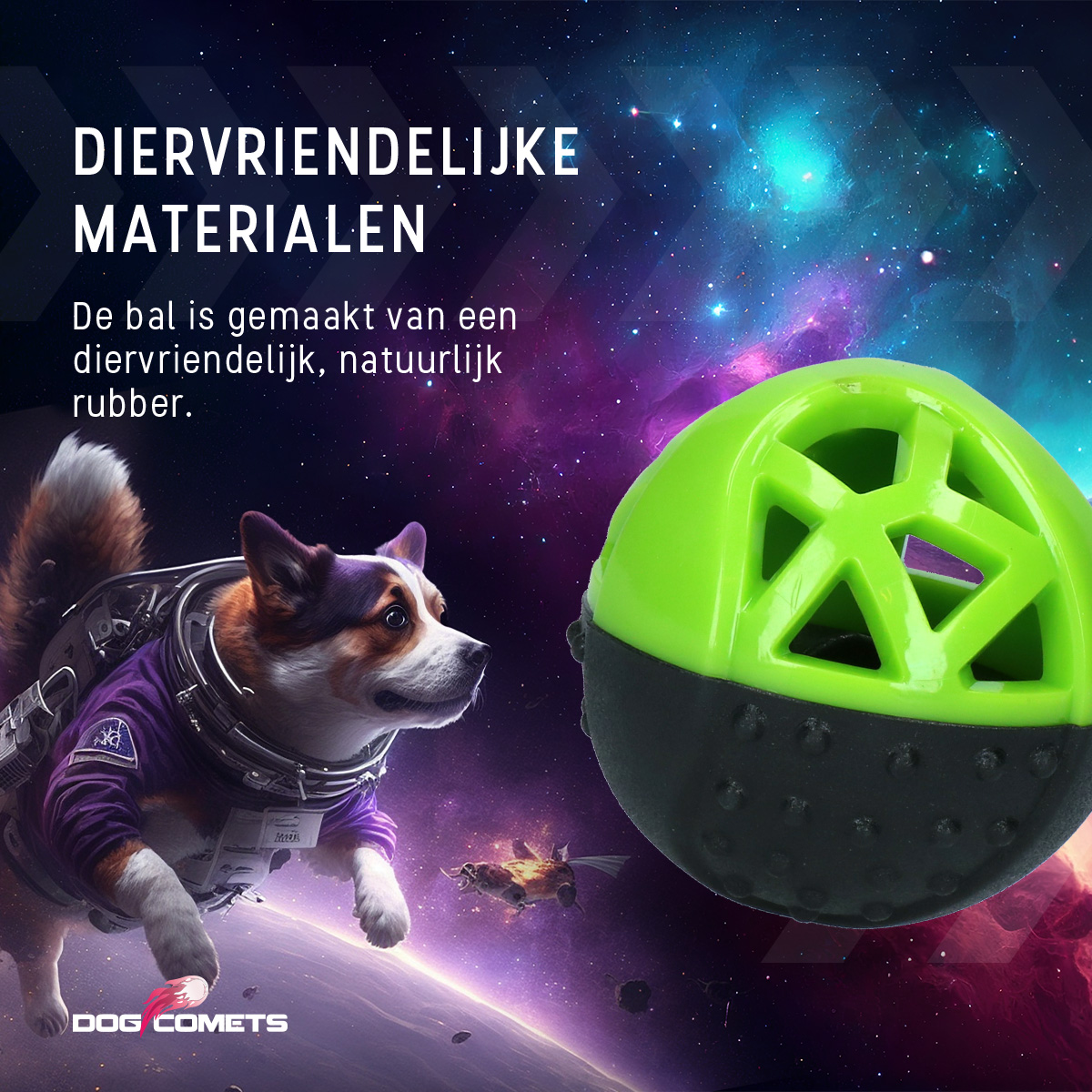 Dog Comets Moonstone Traktatiebal Groen 2025 Dog Comets Moonstone Traktatiebal Groen - Afbeelding 6