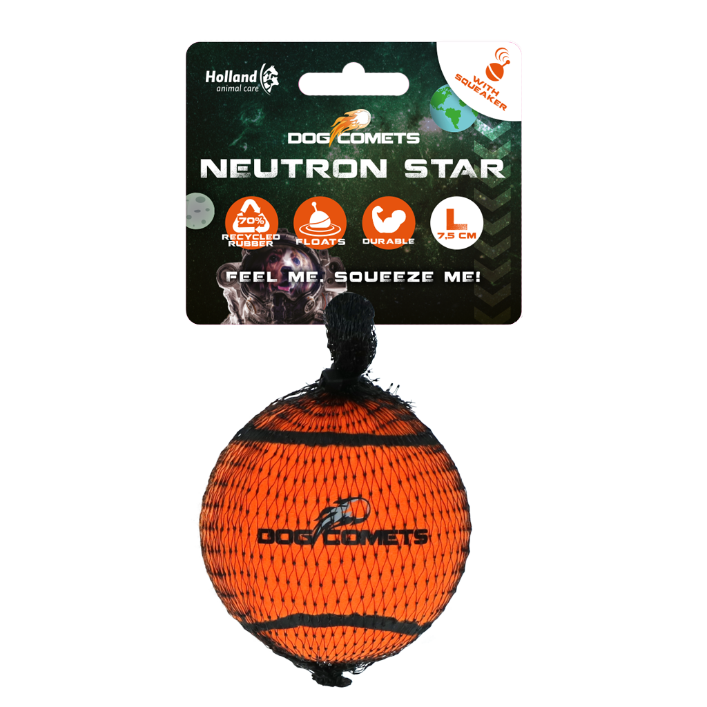 Dog Comets Tennisbal Met Pieper Neutron Star L Oranje 2025 Dog Comets Tennisbal Met Pieper Neutron Star L Oranje
