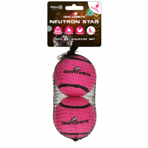 Dog Comets Tennisbal Met Pieper Neutron Star L Roze (2-pack)