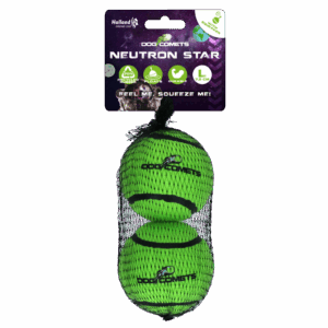 Dog Comets Tennisbal Met Pieper Neutron Star L Groen (2-pack)