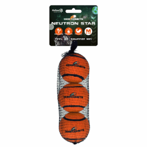 Dog Comets Tennisbal Met Pieper Neutron Star M Oranje (3-pack)