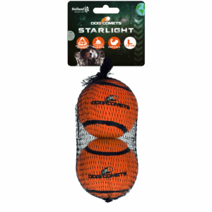 Dog Comets Tennisbal Starlight L Oranje (2-pack)