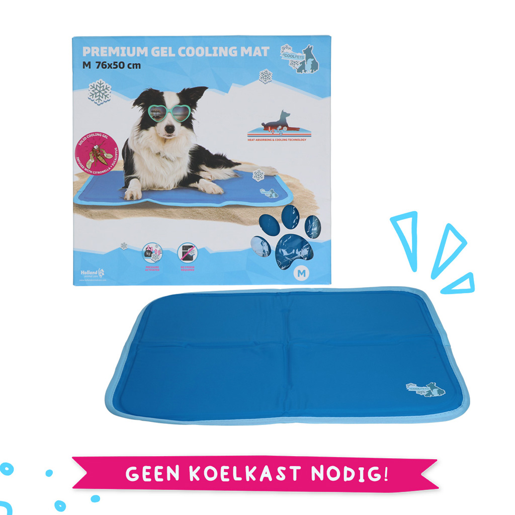 Coolpets Premium Solid gel Cooling Mat M 50x76cm 2025 Coolpets Premium Solid gel Cooling Mat M 50x76cm - Afbeelding 4