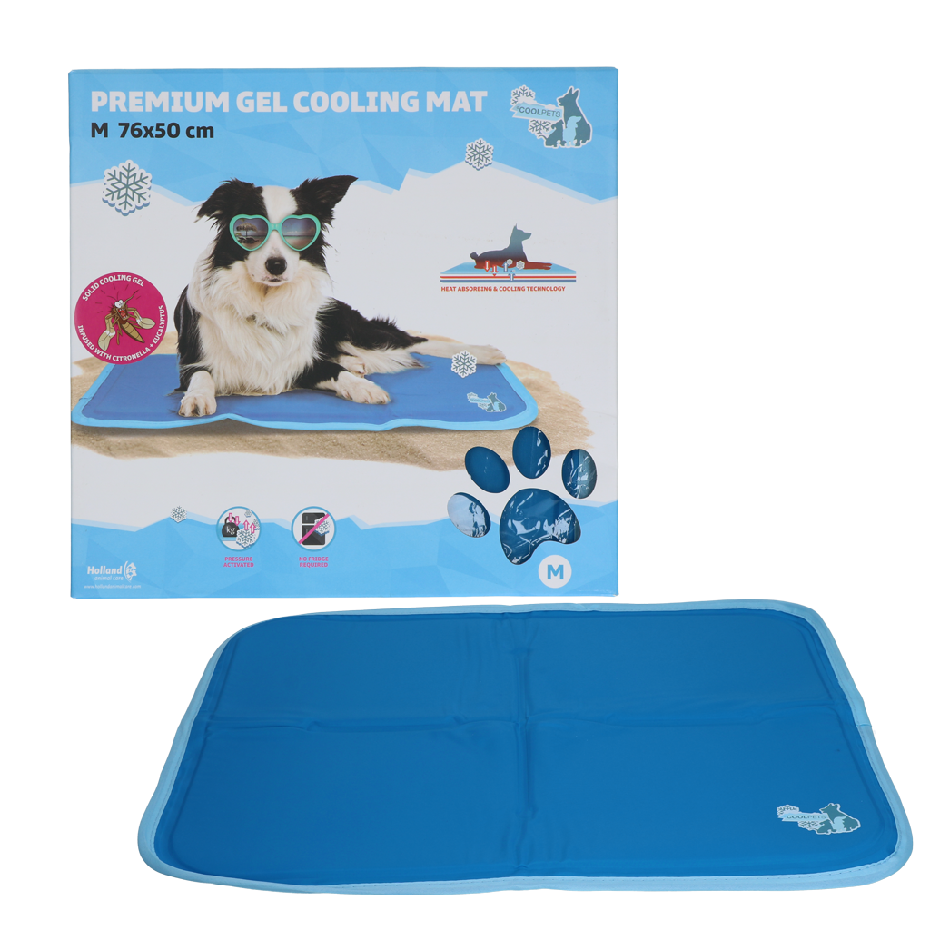 Coolpets Premium Solid gel Cooling Mat M 50x76cm 2025 Coolpets Premium Solid gel Cooling Mat M 50x76cm