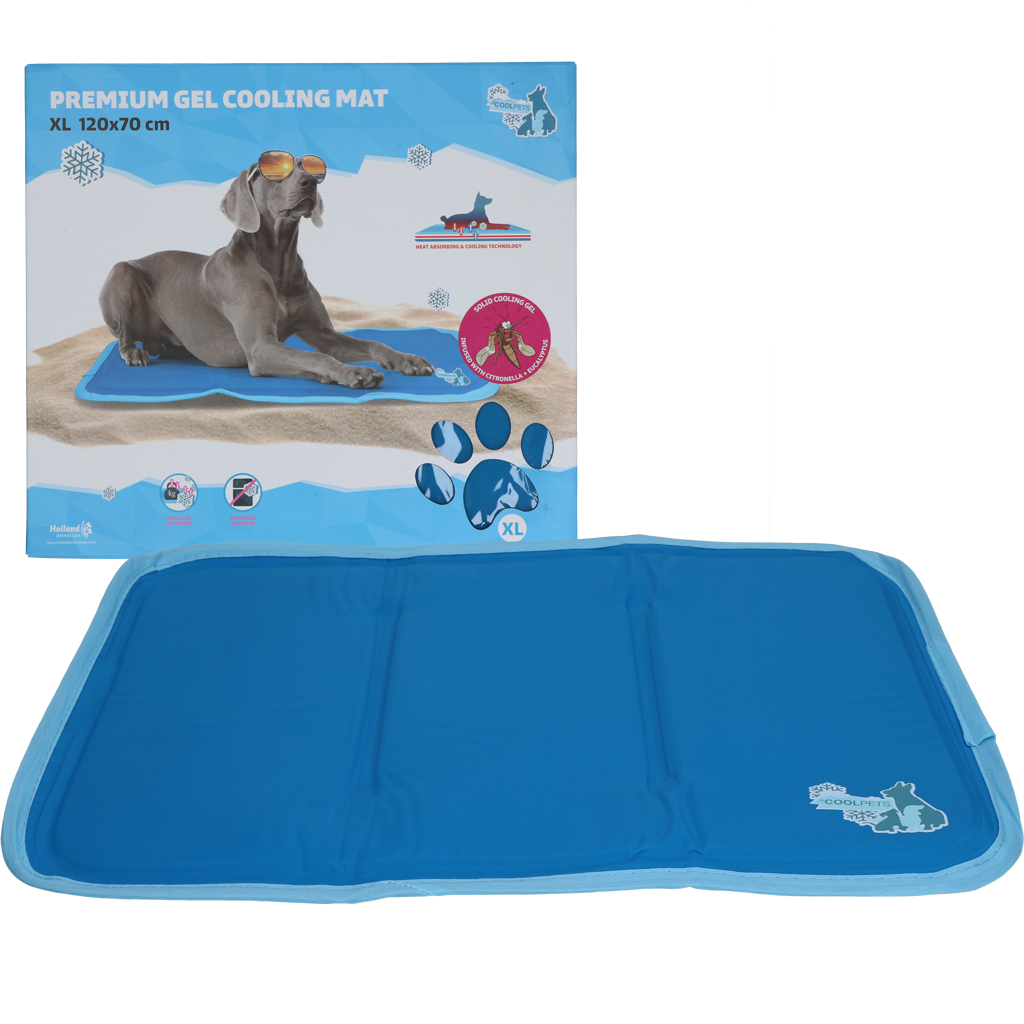 Coolpets Premium Solid gel Cooling Mat XL 70x120cm 2025 Coolpets Premium Solid gel Cooling Mat XL 70x120cm
