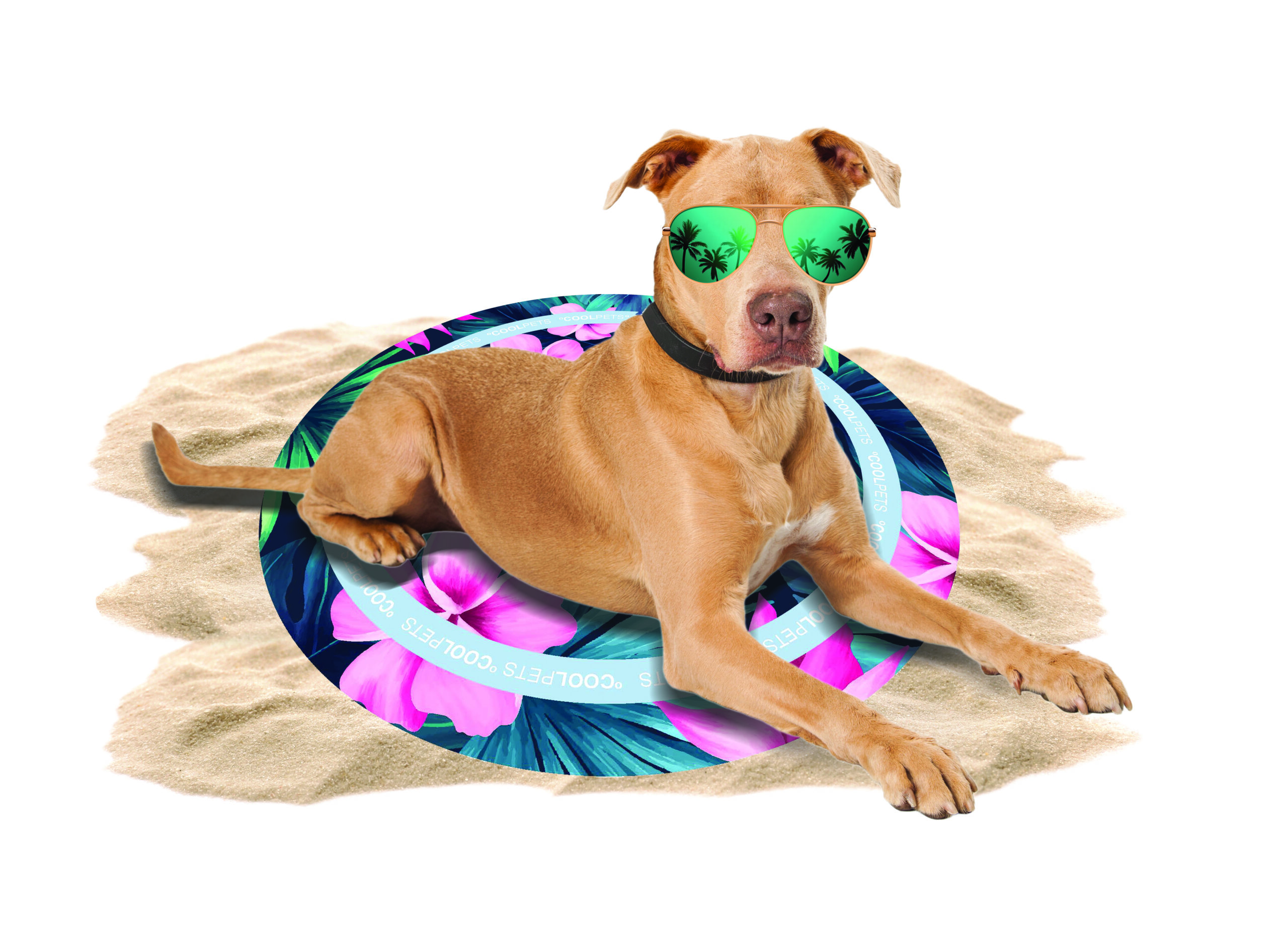 CoolPets Tropical Premium Cooling Mat Flower 2025 CoolPets Tropical Premium Cooling Mat Flower - Afbeelding 2