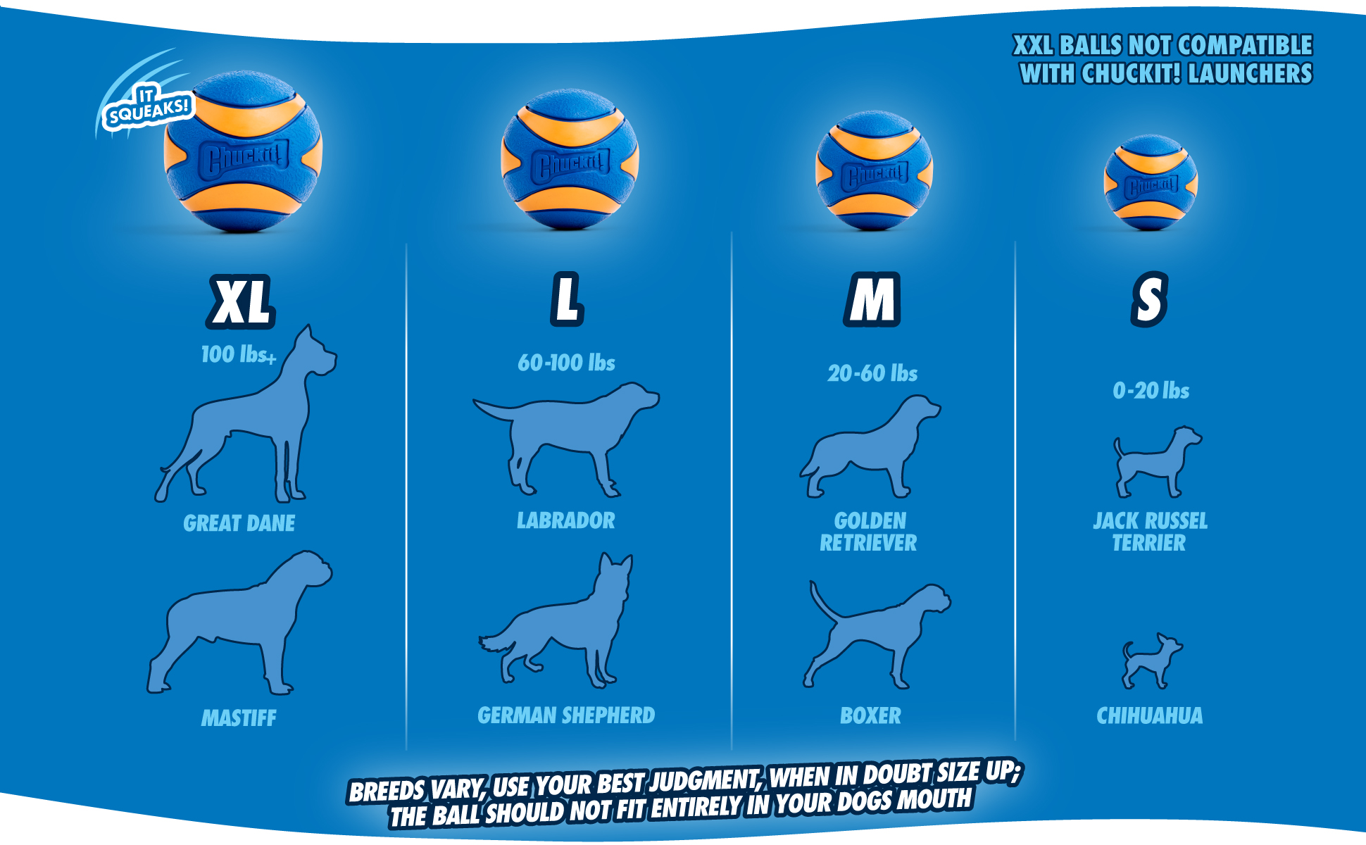 Chuckit! Ultra Squeaker Ball L (1-pack) 2025 Chuckit! Ultra Squeaker Ball L (1-pack) - Afbeelding 4