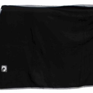 Zweet/Fleece deken zw/gri 135/185cm