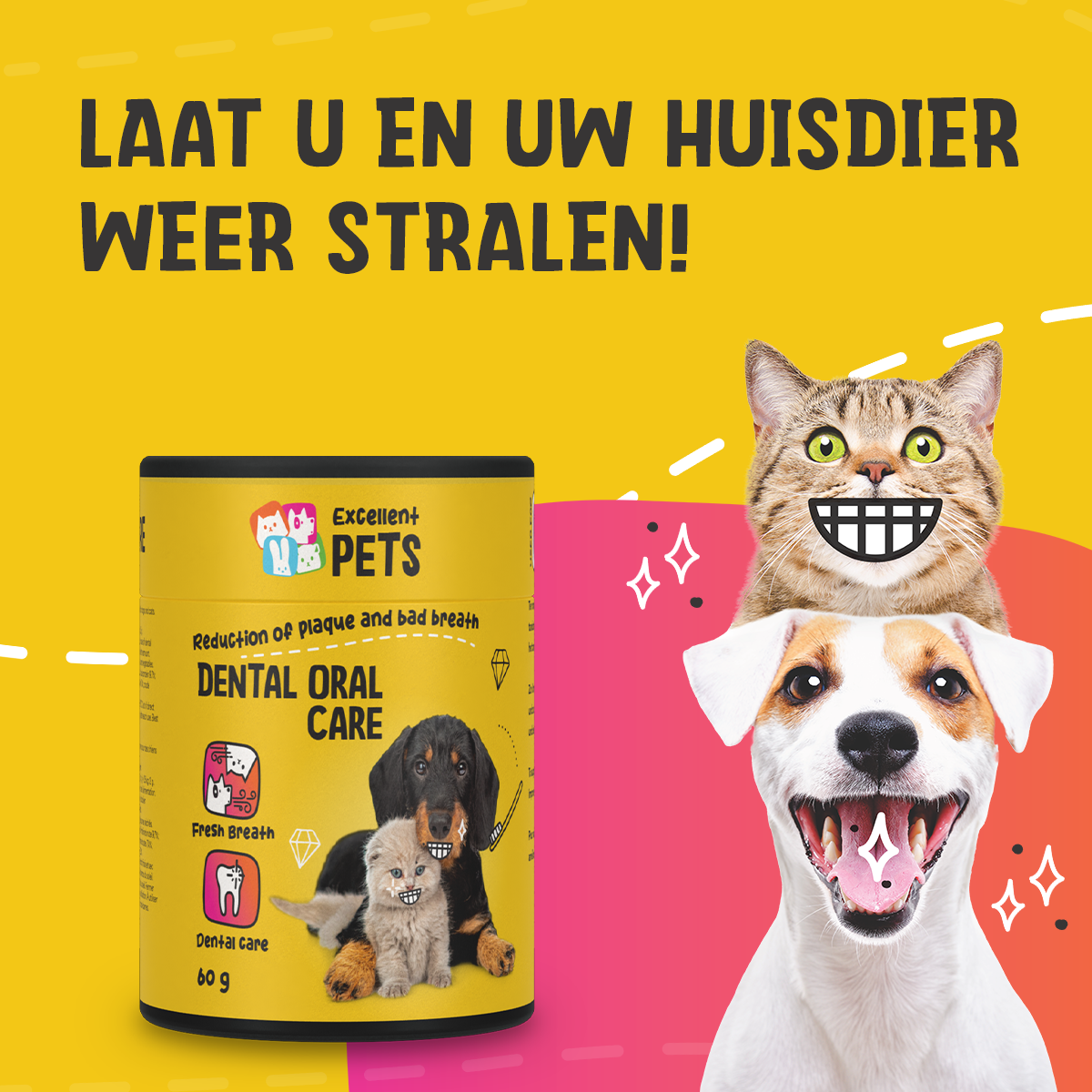 Excellent Pets Dental Oral Care 140 g 2025 Excellent Pets Dental Oral Care 140 g - Afbeelding 4