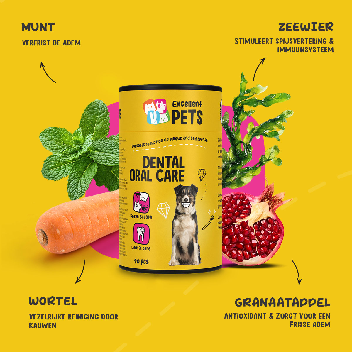 Excellent Pets Dental Oral Care Capsules 90 pcs 2025 Excellent Pets Dental Oral Care Capsules 90 pcs - Afbeelding 6