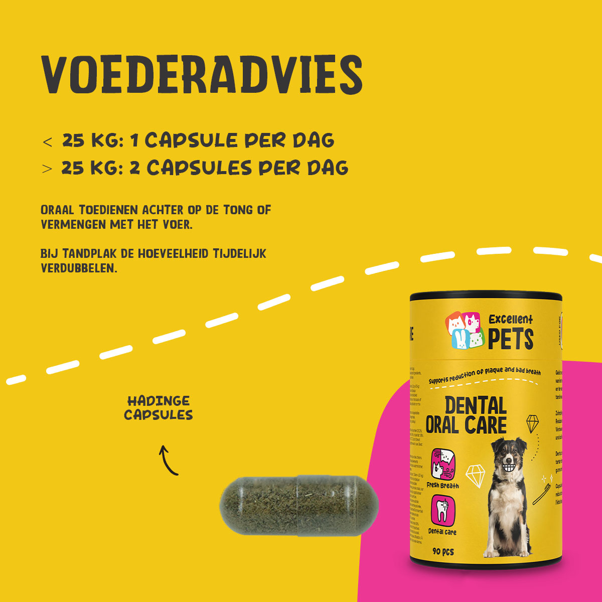 Excellent Pets Dental Oral Care Capsules 90 pcs 2025 Excellent Pets Dental Oral Care Capsules 90 pcs - Afbeelding 2