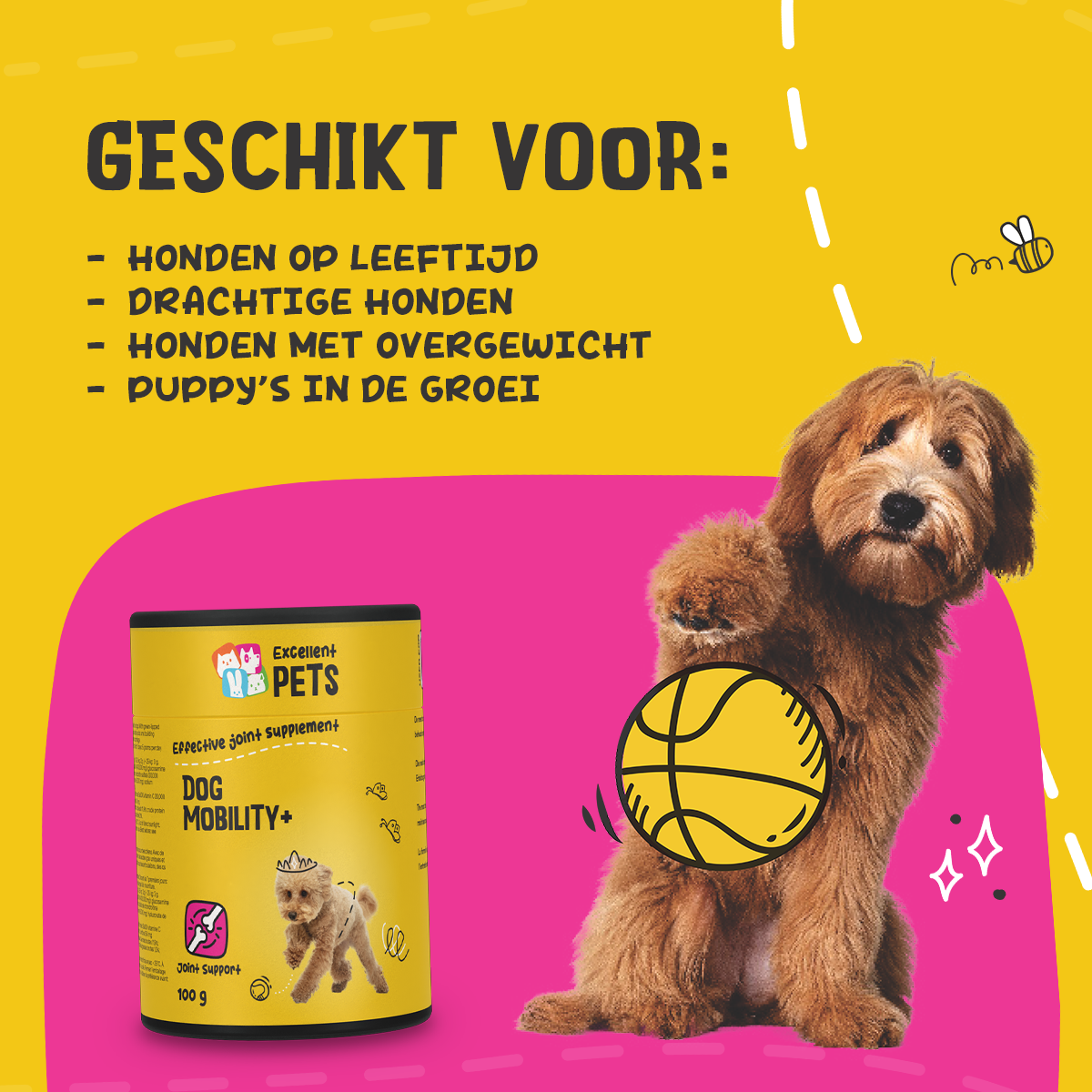 Excellent Pets Dog Mobility+ 250 g 2025 Excellent Pets Dog Mobility+ 250 g - Afbeelding 6