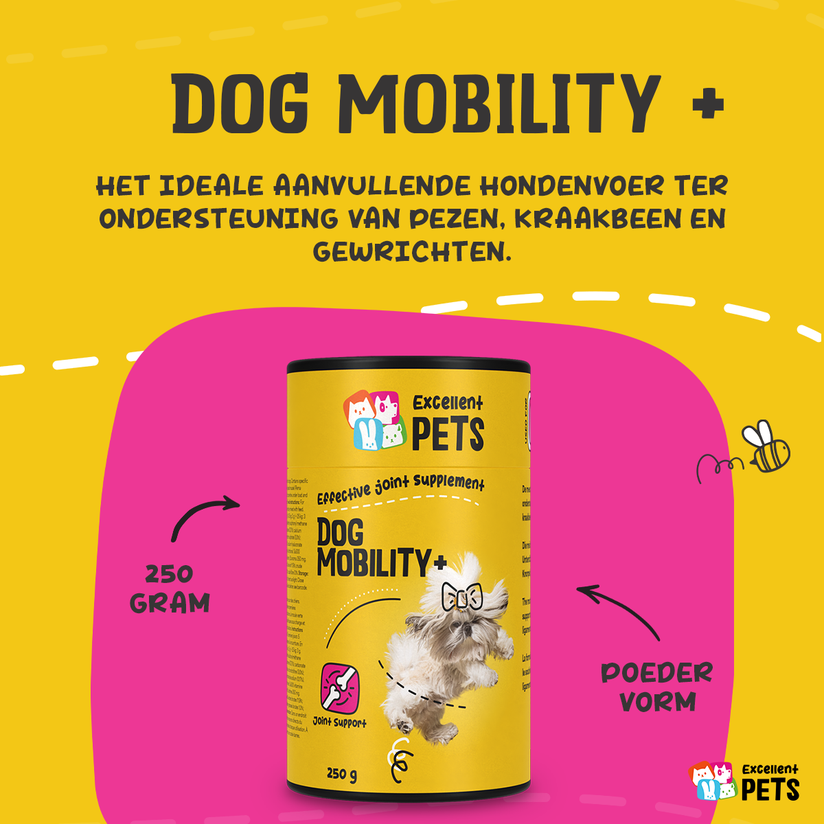 Excellent Pets Dog Mobility+ 250 g 2025 Excellent Pets Dog Mobility+ 250 g - Afbeelding 3