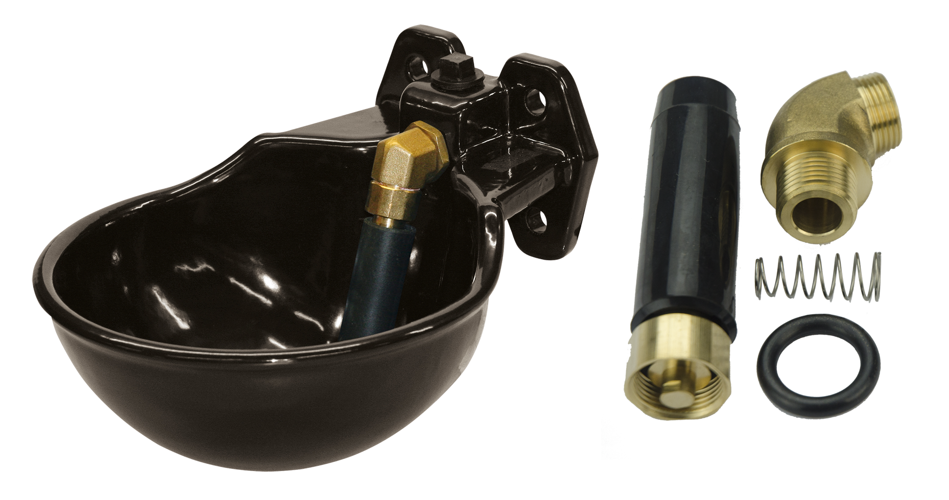 Drinkbak + staaf geemailleerd Complete set 2025 Drinkbak + staaf geemailleerd Complete set - Afbeelding 2