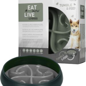 Eat Slow Live Longer Tumble Feeder Grijs