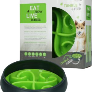 Eat Slow Live Longer Tumble Feeder Groen