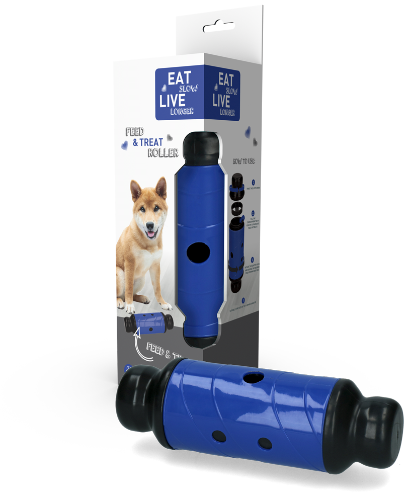 Eat Slow Live Longer Feed & Treat Roller Blauw L 2025 Eat Slow Live Longer Feed & Treat Roller Blauw L
