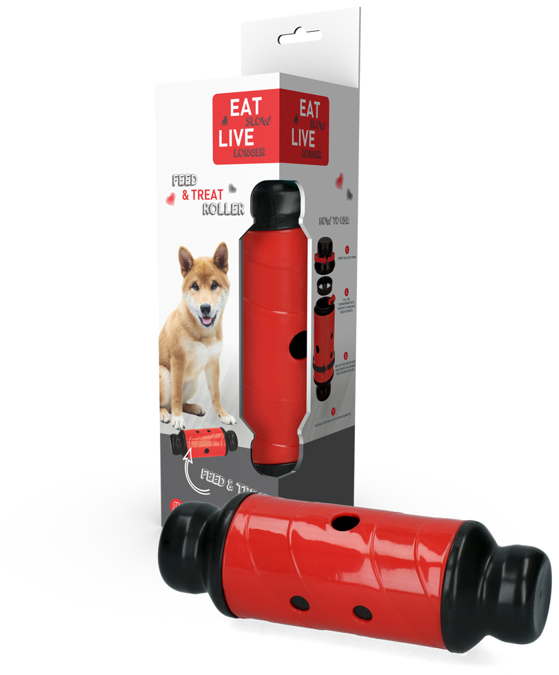 Eat Slow Live Longer Feed & Treat Roller Rood L 2025 Eat Slow Live Longer Feed & Treat Roller Rood L
