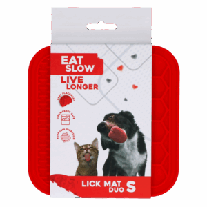 Eat Slow Live Longer Lick Mat Duo S Rood