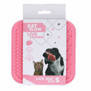 Eat Slow Live Longer Lick Mat Duo S Roze