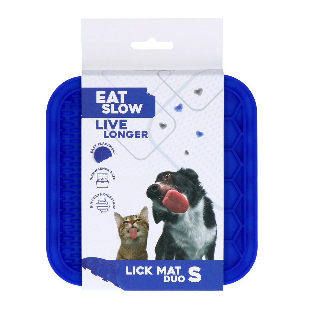 Eat Slow Live Longer Lick Mat Duo S Blauw 2025 Eat Slow Live Longer Lick Mat Duo S Blauw