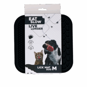 Eat Slow Live Longer Lick Mat Duo M Grijs
