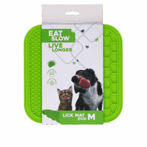 Eat Slow Live Longer Lick Mat Duo M Groen