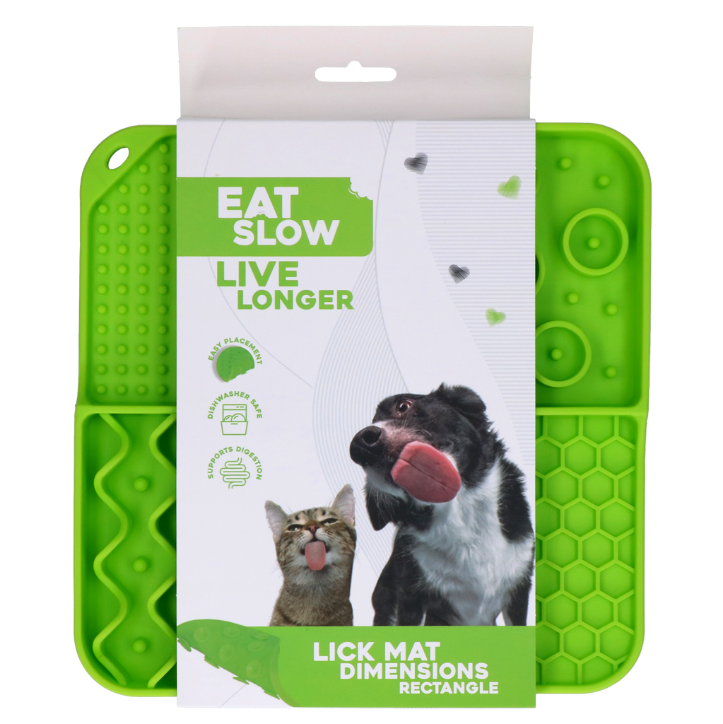 Eat Slow Live Longer Lick Mat Dimensions Rectangle Groen 2025 Eat Slow Live Longer Lick Mat Dimensions Rectangle Groen