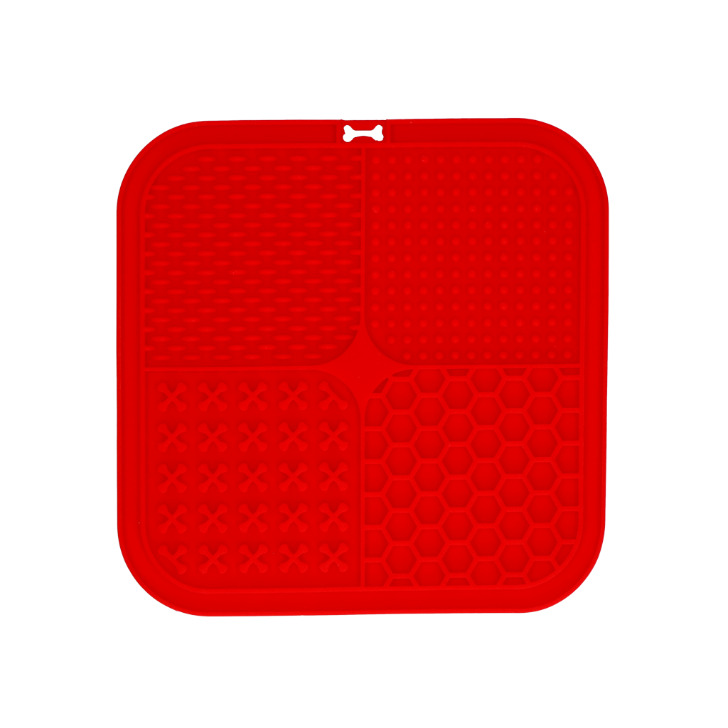 Eat Slow Live Longer Lick Mat Quad Rood 2025 Eat Slow Live Longer Lick Mat Quad Rood - Afbeelding 2