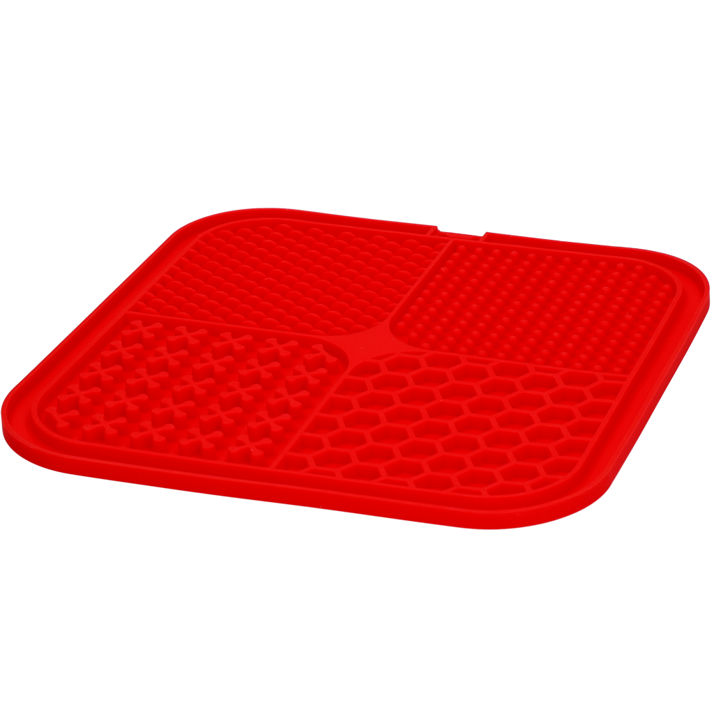 Eat Slow Live Longer Lick Mat Quad Rood 2025 Eat Slow Live Longer Lick Mat Quad Rood - Afbeelding 3