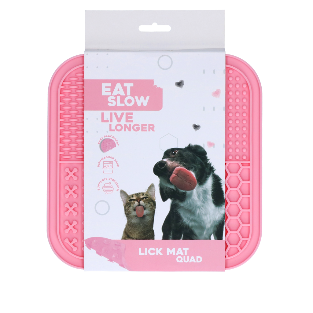Eat Slow Live Longer Lick Mat Quad Roze 2025 Eat Slow Live Longer Lick Mat Quad Roze