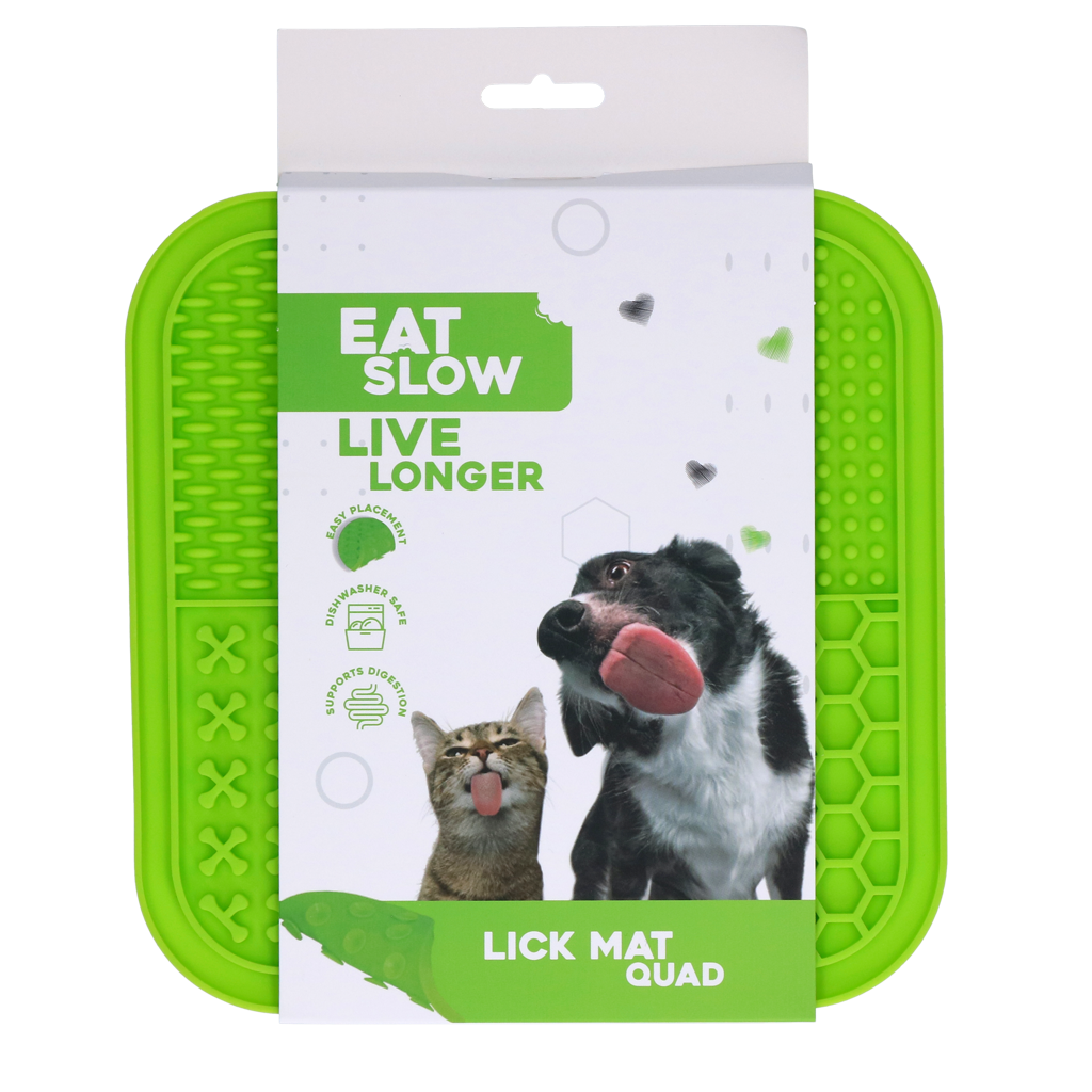 Eat Slow Live Longer Lick Mat Quad Groen 2025 Eat Slow Live Longer Lick Mat Quad Groen