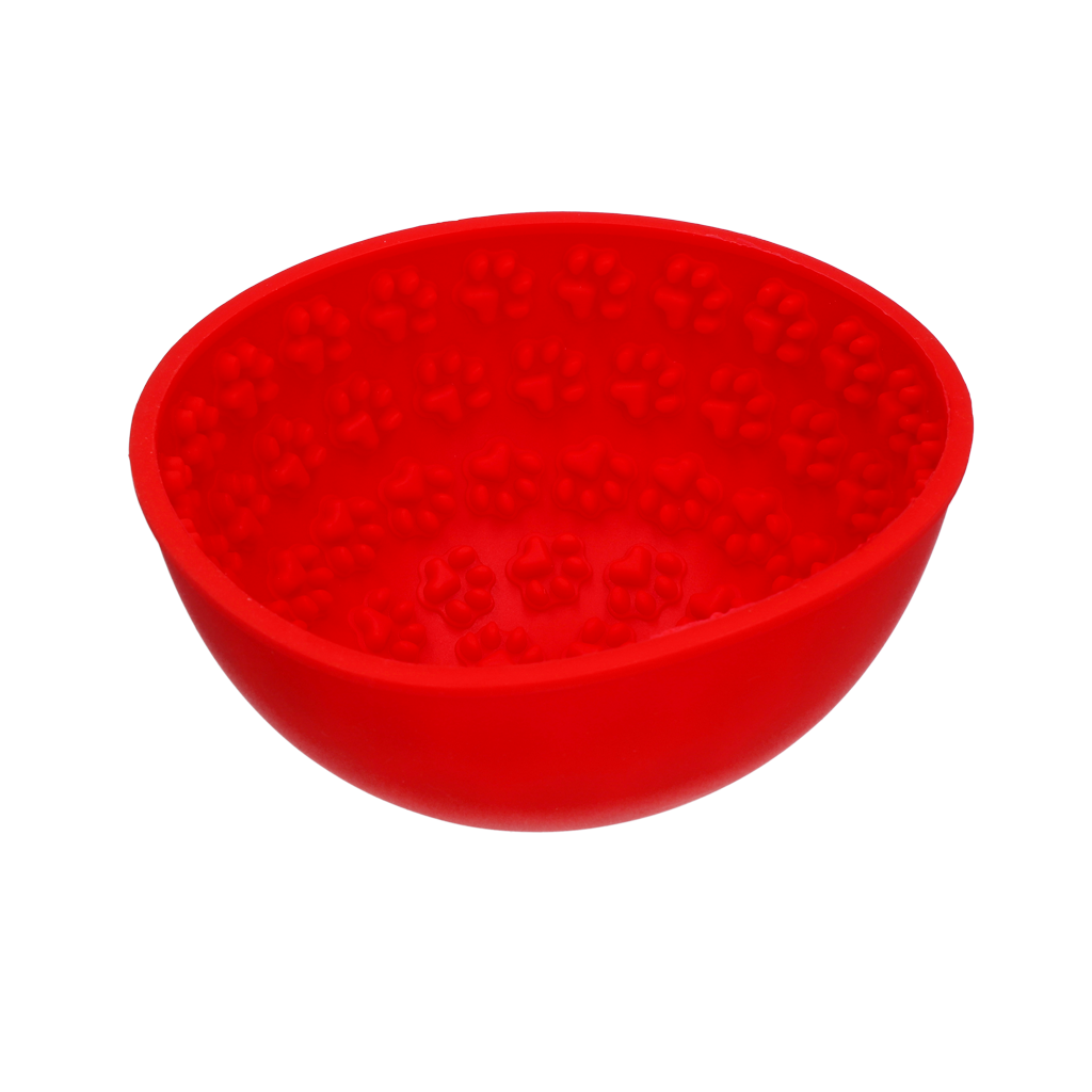 Eat Slow Live Longer Lick Mat Wobble Bowl Rood 2025 Eat Slow Live Longer Lick Mat Wobble Bowl Rood - Afbeelding 3