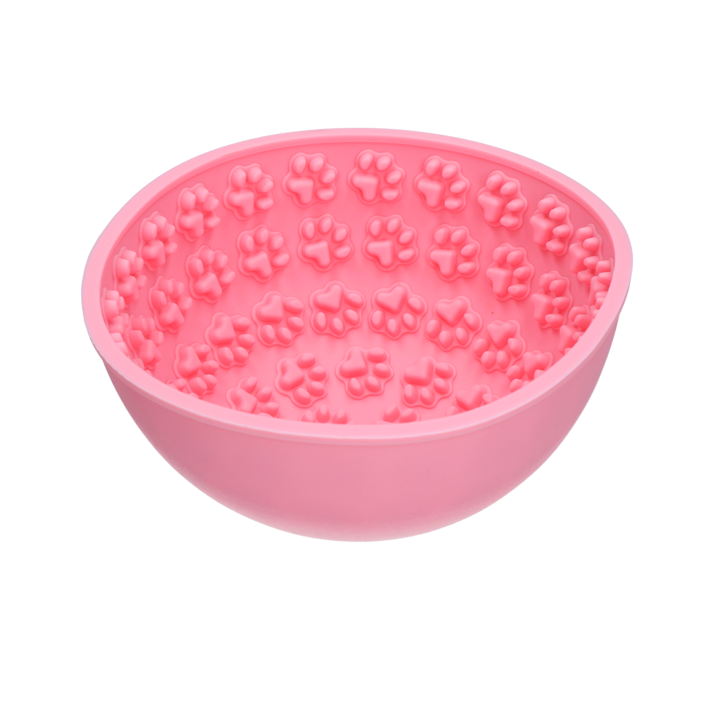 Eat Slow Live Longer Lick Mat Wobble Bowl Roze 2025 Eat Slow Live Longer Lick Mat Wobble Bowl Roze - Afbeelding 3