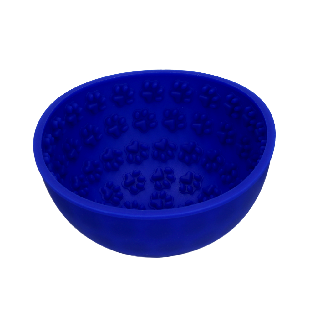 Eat Slow Live Longer Lick Mat Wobble Bowl Blauw 2025 Eat Slow Live Longer Lick Mat Wobble Bowl Blauw - Afbeelding 3